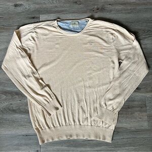 Scotch & Soda Men's Light Beige Crewneck Sweater